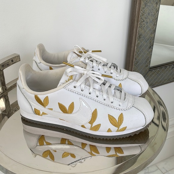 Nike Shoes - Nike Cortez CE Gold Leaves Sneakers